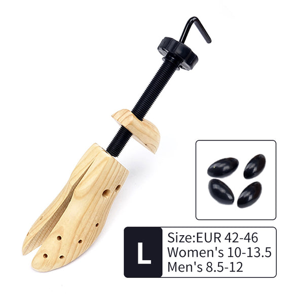 NNEDSZ 1 PCS Adjustable Wooden Shoe Stretcher for Men & Women, Large Size (EUR 42-46)