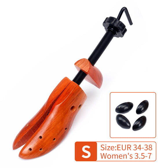 NNEDSZ 1 PCS Brown Adjustable Wooden Shoe Stretcher for Women, Small Size (EUR 34-38)