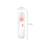NNEDSZ Pet Nail Clippers Set with LED Light and Safety Guard, Grinder for Cats & Small Animals, Clippers for Dogs, Pink