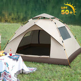 NNEDSZ 210*200*135cm Outdoor Family Instant Ultralight Portable Folding Popup Waterproof Oxford Fiberglass Automatic Tent For Camping Events