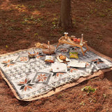 NNEDSZ 2pcs pack set 180*230cm Bohemian Picnic Blanket, Waterproof Camping Blanket, Outdoor Rug for Camping, Picnic, Beach