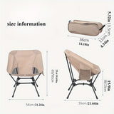 NNEDSZ black and khaki set of portable, comfortable and perfect camping chairs
