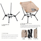 NNEDSZ black and khaki set of portable, comfortable and perfect camping chairs