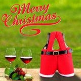 NNEDSZ 6pcs Small one Christmas Decoration Supplies, Christmas Pants, Gift Bags, Small Pants Candy Bags, Tote Bags, Wine Bottle Sets, Coke Bags