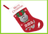 NNEDSZ 2pcs cute cat christmas stockings cartoon christmas socks gift bag christmas decoration socks christmas tree pendant