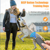 NNEDSZ Compact Ultrasonic Dog Training Remote - Handheld Anti-Bark Device with LED and Adjustable Strap