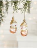 NNEDSZ Set of 10 Christmas Ornaments -Gold & Rose Gold Holiday Tree Decorations