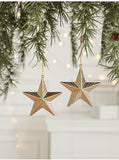 NNEDSZ Set of 10 Christmas Ornaments -Gold & Rose Gold Holiday Tree Decorations
