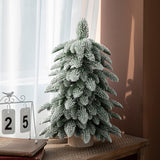 NNEDSZ 55cm Frosted Mini Christmas Tree – Snow-Covered Indoor Holiday Decoration