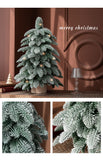 NNEDSZ 55cm Frosted Mini Christmas Tree – Snow-Covered Indoor Holiday Decoration