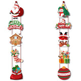 NNEDSZ Set of 10 Christmas Hanging Door Decorations - Santa, Snowman, Stocking, and Gingerbread Ornaments  (3 set,  30 pieces)