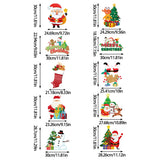 NNEDSZ Set of 10 Christmas Hanging Door Decorations - Santa, Snowman, Stocking, and Gingerbread Ornaments  (3 set,  30 pieces)