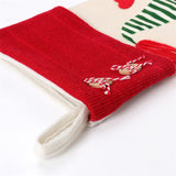 NNEDSZ Christmas Gnome Stocking with Red Striped Hat and Decorations - Holiday Decor (3 pieces)