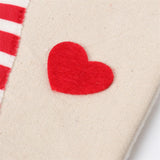NNEDSZ Christmas Gnome Stocking with Red Striped Hat and Decorations - Holiday Decor (3 pieces)