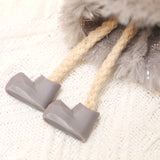 NNEDSZ Winter Angel Ornament with Gold Glitter Wings and White Scarf - Christmas Tree Hanging Decoration 15*9 cm Grey colour (5 pieces)