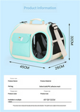 NNEDSZ Navy blue Colors Pet Carrier Backpack, Breathable Cat Carrier Backpack with Transparent Window, Airline Approved Dog Backpack Carrier for Small Dogs and Cats, Travel Hiking Camping