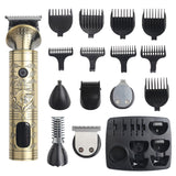 NNEDSZ Vintage Electric Hair Trimmer & Multi-Grooming Kit with Multi-Length Attachments