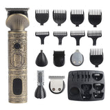 NNEDSZ Vintage Electric Hair Trimmer & Multi-Grooming Kit with Multi-Length Attachments