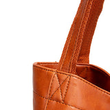NNEDSZ Vintage Genuine Leather Tote Bag - Stylish and Spacious Everyday Shoulder Bag  (Cameo Brown)