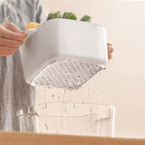 NNEDSZ Two-Layer Drain Basket Colander - Small Size (White, 2 set)