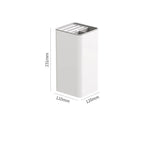 NNEDSZ Multi-Functional Square Knife Holder - Compact Kitchen Storage Organizer(white)
