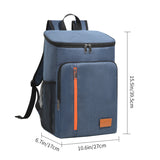 NNEDSZ Insulated Cooler Backpack- Stylish Portable Fresh-keeping Picnic Outdoor Backpack and Travel Bag 18L (Navy Blue)