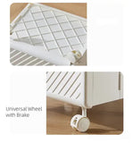 NNEDSZ Foldable Laundry Basket with Wheels - Portable Rolling Hamper for Home Use,Storage laundry basket combination 33*28*48cm Cream Yellow
