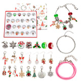 NNEDSZ Christmas Jewelry Advent Calendar - DIY Charm Bracelets, Earrings, and Festive Charms Gift Set