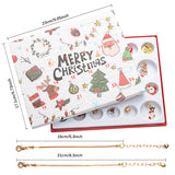 NNEDSZ Christmas Jewelry Advent Calendar - DIY Charm Bracelets, Earrings, and Festive Charms Gift Set