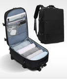 NNEDSZ Multi-Compartment Travel Backpack with Shoe Storage and Wet-Dry Separation (Black)31cm(L)*17cm(W)*42cm(H)
