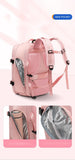 NNEDSZ Multi-Compartment Travel Backpack with Shoe Storage and Wet-Dry Separation (Purple)31cm(L)*17cm(W)*42cm(H)