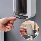 NNEDSZ Wall-Mounted Utensil Holder with Dustproof and Insect-Resistant Cover 15cm(L)*6.5cm(D)*32cm(H)(Grey)