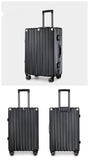 NNEDSZ Aluminum Alloy Hard-Shell Suitcase with TSA Lock -20" Spinner Luggage in Black