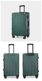 NNEDSZ Aluminum Alloy Hard-Shell Suitcase with TSA Lock -22" Spinner Luggage in Green