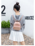 NNEDSZ Mini Faux Leather Backpack with Butterfly Design -Red Cute Backpack for Girls
