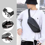 NNEDSZ Versatile Crossbody/Fanny Pack for Men - Lightweight and Large Capacity (Gray)