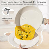 NNEDSZ YEJ 12-Piece Non-Stick Complete Cookware Set | Pots, Pans & Utensils  (Black)