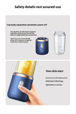 NNEDSZ Portable High-Speed Blender with USB Rechargeable Battery - 2-in-1 Bottle and Cup Design, Compact and Powerful