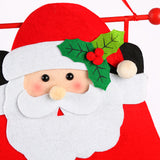 NNEDSZ Santa Claus Advent Calendar - Felt Christmas Countdown with 24 Pockets for Kids