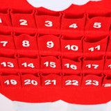 NNEDSZ Santa Claus Advent Calendar - Felt Christmas Countdown with 24 Pockets for Kids