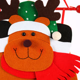 NNEDSZ Reindeer Advent Calendar - Felt Christmas Countdown with 24 Pockets, Wall Hanging Decoration for Kids