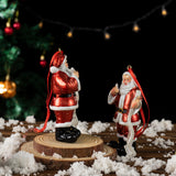 NNEDSZ Santa Claus Christmas Ornament - Resin Figurine with Customizable Name List, 10cm Festive Decoration