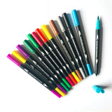 NNEDSZ 140-Color Dual-Head Brush and Fine Tip Marker Set - Vibrant Colors for Art and Craft Projects