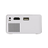 NNEDSZ Mini Home Portable Cinema Projector - LED Compact Entertainment Projector for Movies & Gaming (White+yellow)