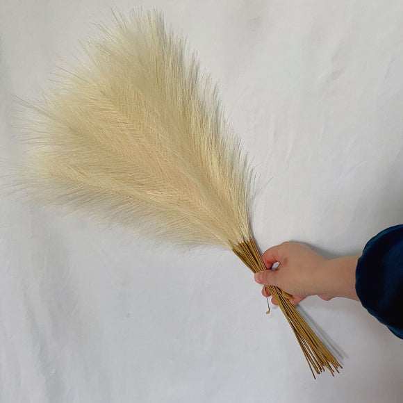 NNEDSZ 20 sticks Natural Beige Pampas Grass Bouquet-21.65