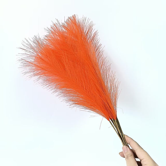 NNEDSZ 20 sticks Natural Orange Pampas Grass Bouquet-21.65