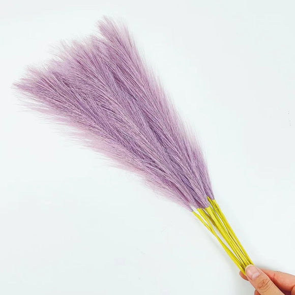 NNEDSZ 20 sticks Natural Lilac Pampas Grass Bouquet-21.65