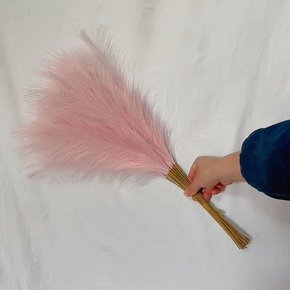 NNEDSZ 20 sticks Natural Pink Pampas Grass Bouquet-21.65