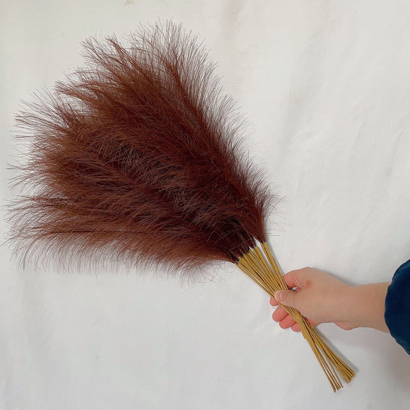 NNEDSZ 20 sticks Coffee Pampas Grass Bouquet-21.65