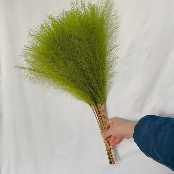 NNEDSZ 20 sticks Grass Green Pampas Grass Bouquet-21.65